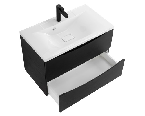 Тумба с раковиной подвесная BelBagno MARINO-800 Rovere Cioccolato Amaro, раковина  BB800/450-LV-MR-PR