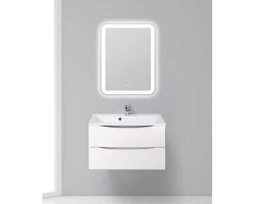 Тумба с раковиной подвесная BelBagno MARINO-800 Bianco Opaco, раковина белая BB800/450-LV-MR-PR