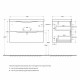 Тумба с раковиной подвесная BelBagno MARINO-800 Rovere Cioccolato Amaro, раковина белая BB800/450-LV-MR-AST