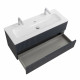 Мебель для ванной подвесная CEZARES DUET-N-1200-2C-SO-GR-P Grafito