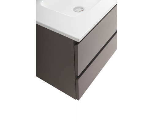 Тумба с раковиной подвесная BelBagno KRAFT-600-2C-SO-GSO, 60 см, Темно-Серый Матовый, раковина белая BB600ETL