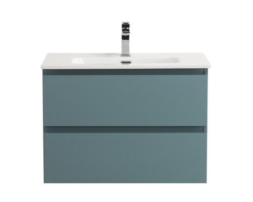 Тумба с раковиной подвесная BelBagno KRAFT-600-2C-SO-AO, 60 см, Голубой Матовый, раковина белая BB600ETL