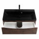 Тумба с раковиной подвесная BelBagno MARINO-800 Rovere Moro, раковина черная BB800/450-LV-ART-AST-NERO
