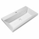 Тумба с раковиной подвесная BelBagno Marino-800, Bianco Lucido, раковина белая BB800/450-LV-MR-AST