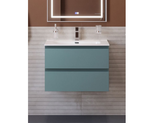 Тумба с раковиной подвесная BelBagno KRAFT-600-2C-SO-AO, 60 см, Голубой Матовый, раковина белая BB600ETL