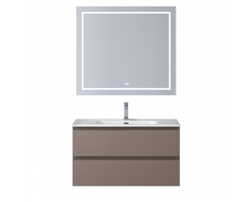 Тумба с раковиной подвесная BelBagno KRAFT-800-2C-SO-CO, 80 см, Бежевый Матовый, раковина белая BB800ETL