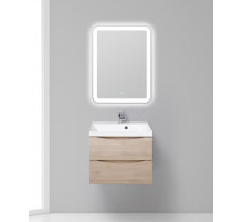 Тумба с раковиной BelBagno MARINO-600 Rovere Grigio, раковина белая