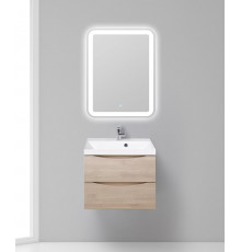 Тумба с раковиной BelBagno MARINO-600 Rovere Grigio, раковина белая