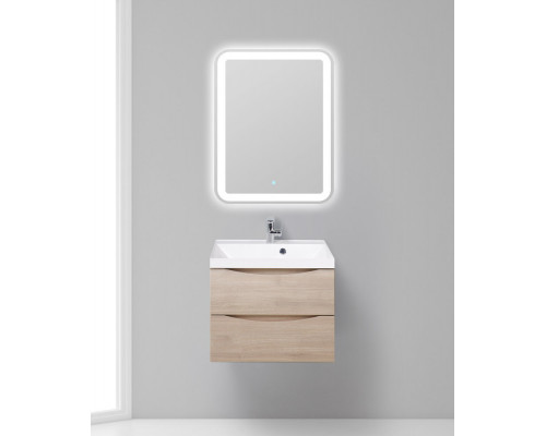 Тумба с раковиной BelBagno MARINO-600 Rovere Grigio, раковина белая