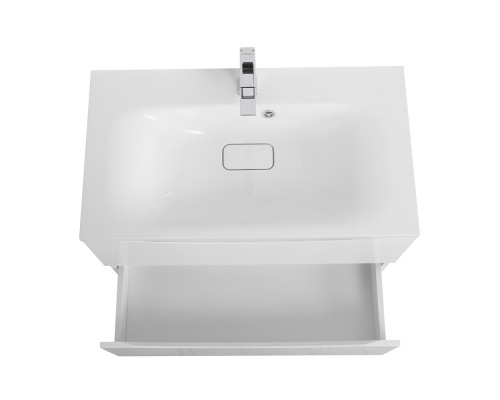 Тумба с раковиной подвесная BelBagno MARINO-800 Bianco Opaco, раковина белая BB800/450-LV-MR-FT