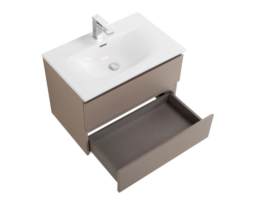 Тумба с раковиной подвесная BelBagno KRAFT-700-2C-SO-CO, 70 см, Бежевый Матовый, раковина белая BB-8099-70