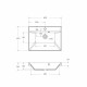 Тумба с раковиной подвесная BelBagno MARINO-600 Rovere Nature, раковина белая