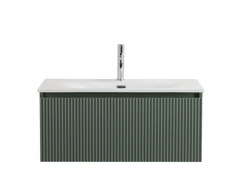 Тумба с раковиной подвесная 80 см, BelBagno UNO-800-1C-SO-VO Еловый матовый, раковина белая BB-8099-80