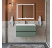 Тумба с раковиной подвесная BelBagno KRAFT-800-2C-SO-VO, 80 см, Еловый Матовый, раковина белая BB-8099-80