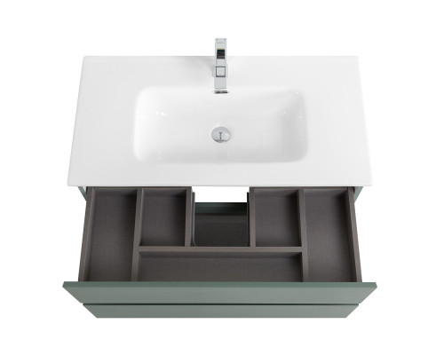 Тумба с раковиной подвесная BelBagno KRAFT-900-2C-SO-VO, 90 см, Еловый Матовый, раковина белая BB900ETL