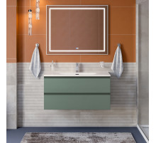 Тумба с раковиной подвесная BelBagno KRAFT-1000-2C-SO-VO, 100 см, Еловый Матовый, раковина белая BB-8099-100