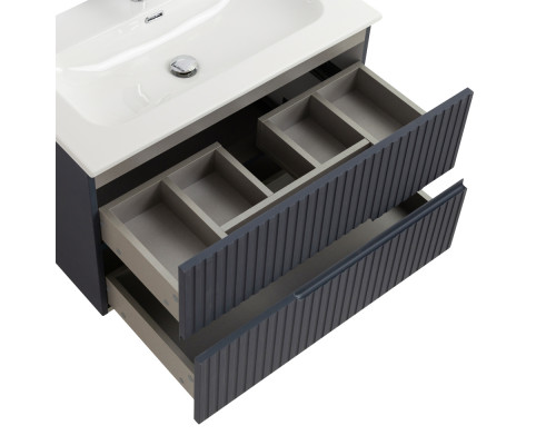 Мебель для ванной подвесная CEZARES DUET-N-800-2C-SO-GR-P Grafito