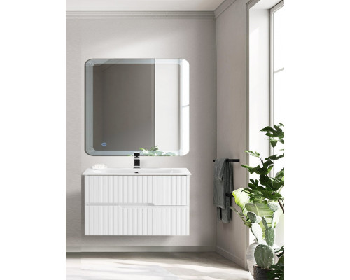 Мебель для ванной подвесная CEZARES DUET-N-800-2C-SO-FBS-P Ясень белый Софт