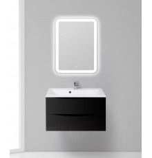 Тумба с раковиной подвесная BelBagno MARINO-800 Nero Lucido, раковина белая BB800/450-LV-MR-AST