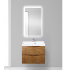 Тумба с раковиной подвесная BelBagno MARINO-700 Rovere Nature, раковина белая