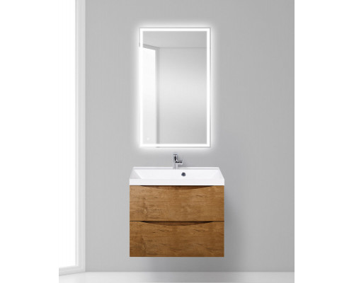 Тумба с раковиной подвесная BelBagno MARINO-700 Rovere Nature, раковина белая