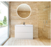 Тумба с раковиной напольная BelBagno MARINO-800 Bianco Lucido, раковина белая BB800/450-LV-MR-AST