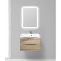 Тумба с раковиной подвесная BelBagno MARINO-700 Rovere Bianco, раковина белая