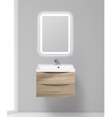 Тумба с раковиной подвесная BelBagno MARINO-700 Rovere Bianco, раковина белая