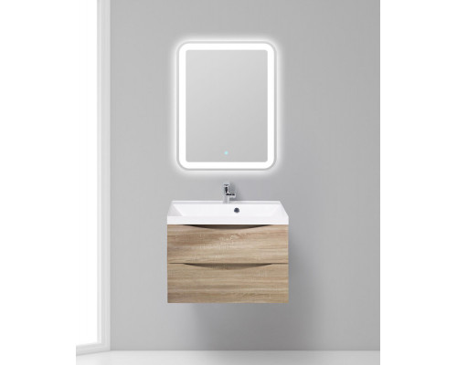 Тумба с раковиной подвесная BelBagno MARINO-700 Rovere Bianco, раковина белая