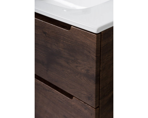 Тумба с раковиной подвесная 80 см, BelBagno ETNA39-800/390-2C-SO-RW-P Rovere Moro, раковина BB800/390ETL белая