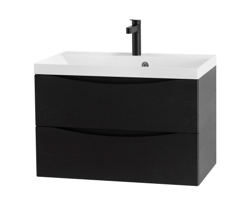 Тумба с раковиной подвесная BelBagno MARINO-800 Rovere Cioccolato Amaro, раковина белая BB800/450-LV-MR-AST