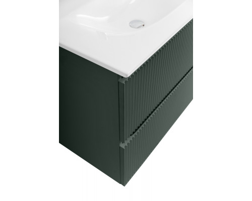 Тумба с раковиной подвесная 80 см, BelBagno UNO-800-2C-SO-VO Еловый матовый, раковина белая BB-8099-80