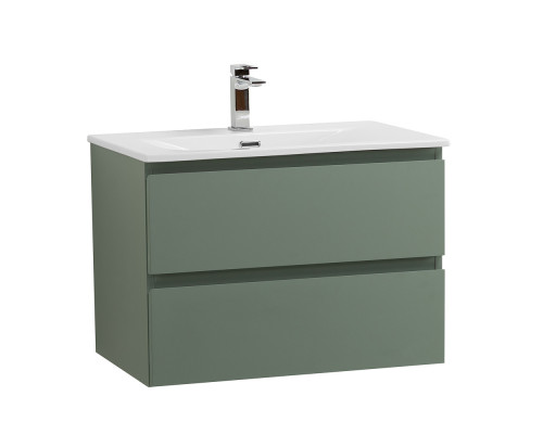 Тумба с раковиной подвесная BelBagno KRAFT-600-2C-SO-VO, 60 см, Еловый Матовый, раковина белая BB-8099-600