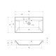 Тумба с раковиной напольная BelBagno MARINO-800 Bianco Lucido, раковина белая BB800/450-LV-MR-PR