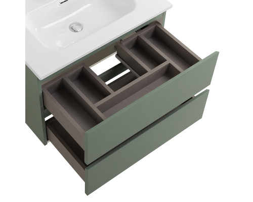 Тумба с раковиной подвесная BelBagno KRAFT-700-2C-SO-VO, 70 см, Еловый Матовый, раковина белая BB700ETL