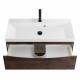 Тумба с раковиной подвесная BelBagno MARINO-800 Rovere Moro, раковина белая BB800/450-LV-MR-AST