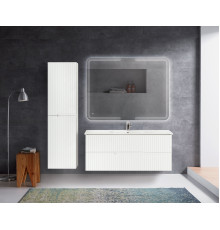 Мебель для ванной подвесная CEZARES DUET-N-1200-2C-SO-BL Bianco Lucido эмаль