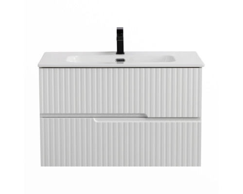 Мебель для ванной подвесная CEZARES DUET-N-800-2C-SO-AS-P Альпака Брашированная