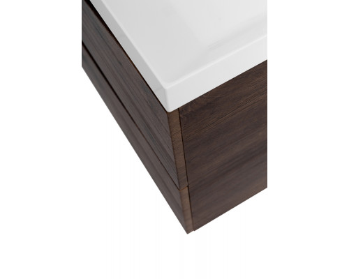 Тумба с раковиной подвесная BelBagno MARINO-800 Rovere Moro, раковина белая BB800/450-LV-MR-PR