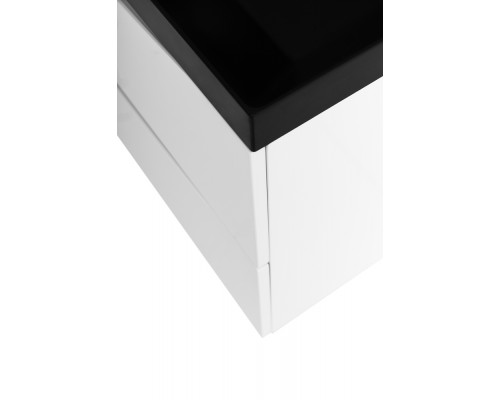 Тумба с раковиной подвесная BelBagno Marino-800, Bianco Lucido, раковина черная BB800/450-LV-MR-AST-NERO