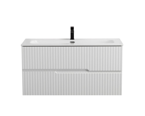 Мебель для ванной подвесная CEZARES DUET-N-1000-2C-SO-BL Bianco Lucido эмаль