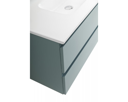 Тумба с раковиной подвесная BelBagno KRAFT-1000-2C-SO-AO Голубой матовый, раковина белая BB1000ETL