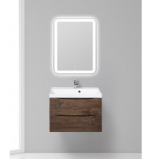 Тумба с раковиной подвесная BelBagno MARINO-700 Rovere Moro, раковина белая