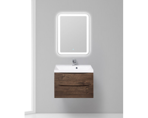 Тумба с раковиной подвесная BelBagno MARINO-700 Rovere Moro, раковина белая
