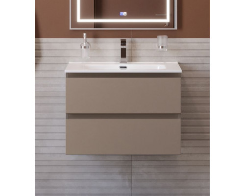 Тумба с раковиной подвесная BelBagno KRAFT-700-2C-SO-CO, 70 см, Бежевый Матовый, раковина белая BB700ETL