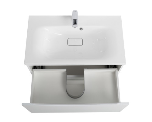 Тумба с раковиной напольная BelBagno MARINO-800 Bianco Lucido, раковина белая BB800/450-LV-MR-FT