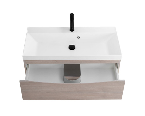 Тумба с раковиной подвесная BelBagno MARINO-800 Rovere Grigio, раковина белая  BB800/450-LV-MR-AST