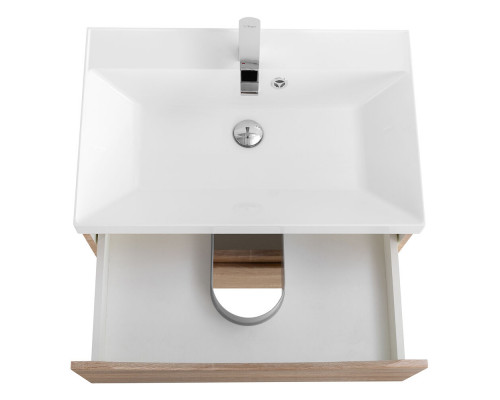 Тумба с раковиной подвесная BelBagno MARINO-700 Rovere Bianco, раковина белая