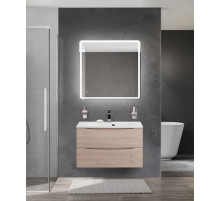 Тумба с раковиной подвесная BelBagno MARINO-800 Rovere Grigio, раковина белая  BB800/450-LV-MR-FT