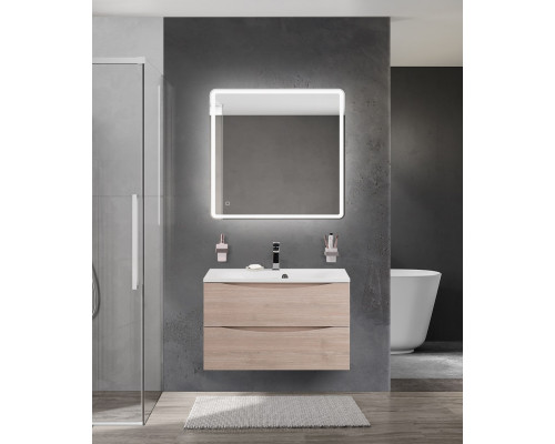 Тумба с раковиной подвесная BelBagno MARINO-800 Rovere Grigio, раковина белая  BB800/450-LV-MR-FT